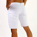 Bermuda Rasgada Branca Masculina Casual