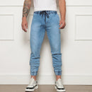 Calça Jogger Jeans Com Elástico Masculino