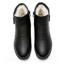 Bota Casual de Inverno de Couro - Melinna