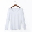 Blusa de Algodão de Manga Longa Branca