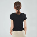 Blusa Básica com Decote Princesa Preta