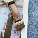 Novo negócio de luxo seiko relógio masculino quartzo moda casual pulseira de couro