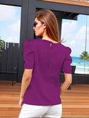 Blusa Franzida Gola Redonda
