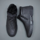 Botinha de Couro Inverno Forrada Casual Warm