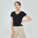 Blusa Básica com Decote Princesa Preta