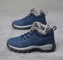 Bota de Couro Inverno Forrada Lã Windbreaker