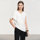 Blusa Chiffon Raglan Elegante Branca