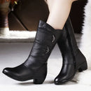 Bota Casual de Couro Outono/Inverno Wear