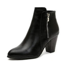 Bota Cano Curto Com Zíper