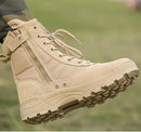 Bota Tática de Couro Forrada Inverno Militar Smooth
