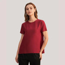 Blusa de Seda de Manga Curta