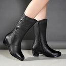 Bota Casual de Couro Outono/Inverno Wear