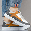 Tênis Casual com Detalhes em Couro Trend