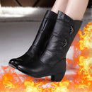 Bota Casual de Couro Outono/Inverno Wear