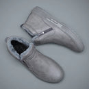 Botinha de Couro Inverno Forrada Casual Warm