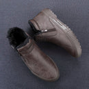Botinha de Couro Inverno Forrada Casual Warm