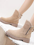 Bota Estilo Coturno Casual Forrada