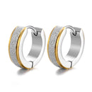 Brincos de Aço Inox Masculino e Feminino Cor Dourado Prata Preto Prateado Argola