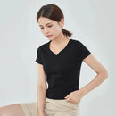 Blusa Básica com Decote Princesa Preta