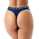 Kit 05 Calcinhas Fio Dental Cós Alto Calcinha de Algodão Lingerie Kyron