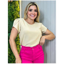 Megan Blouse in Dune Fabric with Princess Sleeve for women