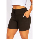 Short Bermuda Women's High Waist Gym