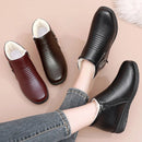 Bota Casual de Couro Lã Inverno