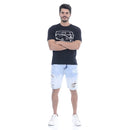 Bermuda Destroyed Jeans With Detail