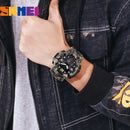 SKMEI 1637 Relógio De Pulso Militar Digital Estilo Vintage PU Band 50m