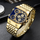 Relógio Masculino Oulm Gold Limited Edition Original