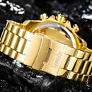 Relogio Masculino Temeite Golden Premium Original