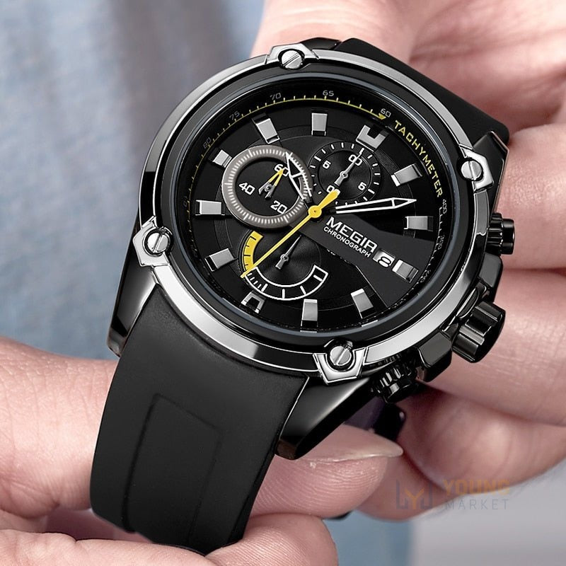 Relógio Masculino Megir 2086G Luxo Original