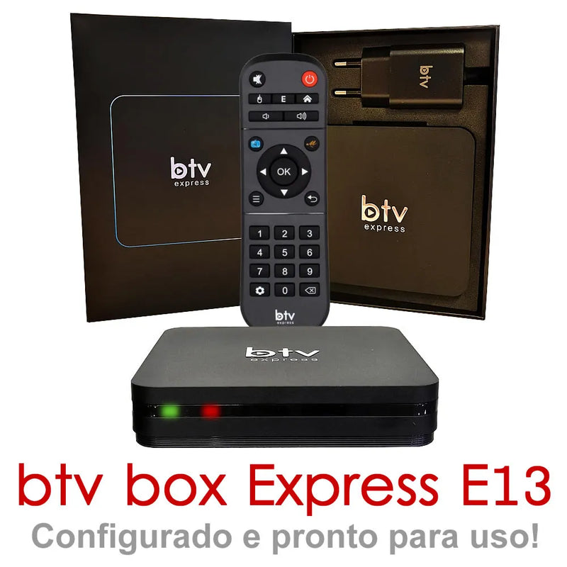 BTV E13 4k Original. We send Updated and Configured +450 Released Channels.