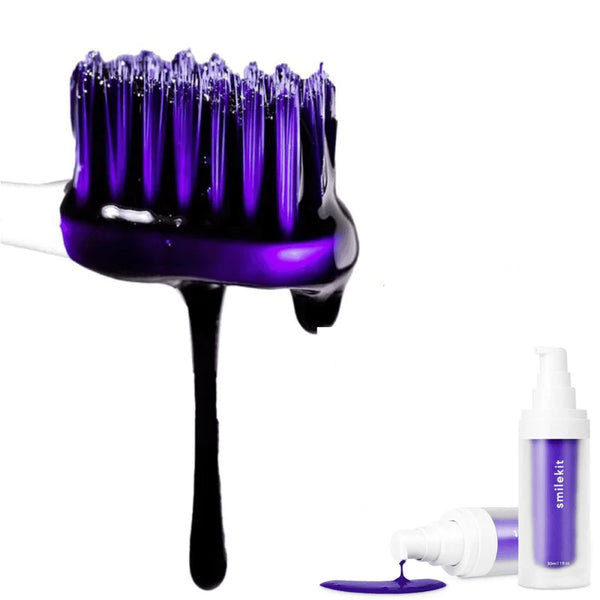 V34 Purple Whitening Toothpaste, Remove Yellow Stains, Protect Teeth