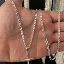 Cordão Grumet 3 mm PRATA 925(escama de peixe 70 cm)