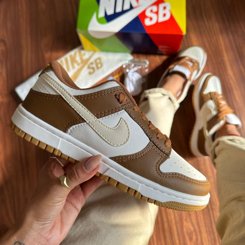 Tênis Nike Dunk Low Pro Caramelo/Bege - Clássico, Versátil e Cheio de Estilo