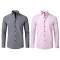 Kit 02 Camisa Social Versátil Anti-Odor Anti-Amassado - Slim Fit