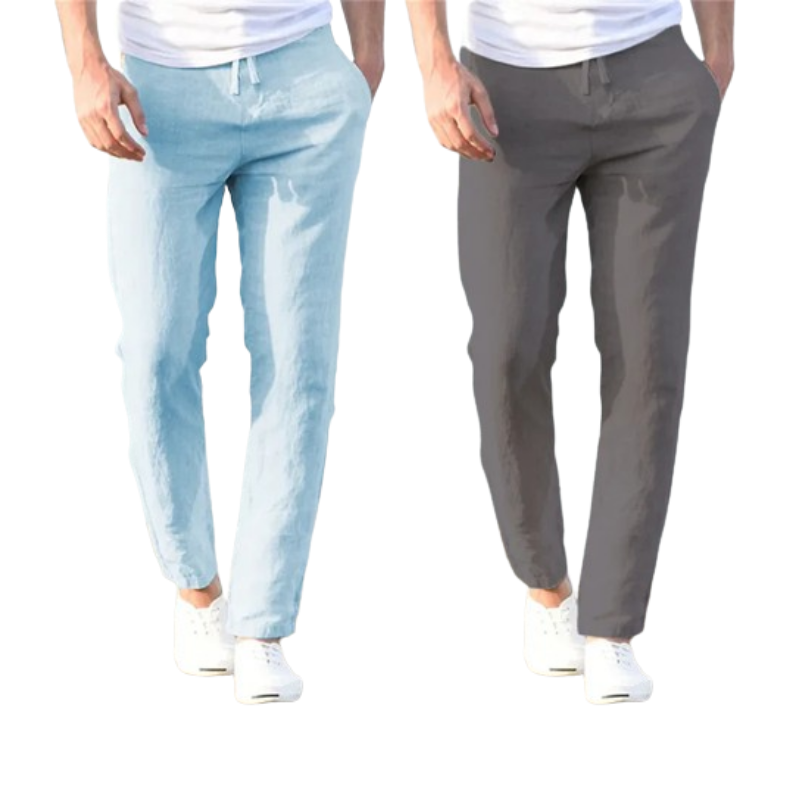 Kit 02 Calça de Linho / Algodão - Pardal