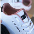 Dolce Gabbana Women's Casual White Rose Sneakers Immediate Shipping