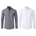 Kit 02 Camisa Social Versátil Anti-Odor Anti-Amassado - Slim Fit