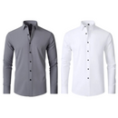 Kit 02 Camisa Social Versátil Anti-Odor Anti-Amassado - Slim Fit