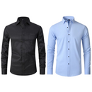 Kit 02 Camisa Social Versátil Anti-Odor Anti-Amassado - Slim Fit