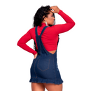 Vestido Feminino Jeans Azul escuro Vestido da Moda