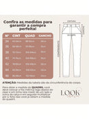 Calça jeans basica Mom Feminina