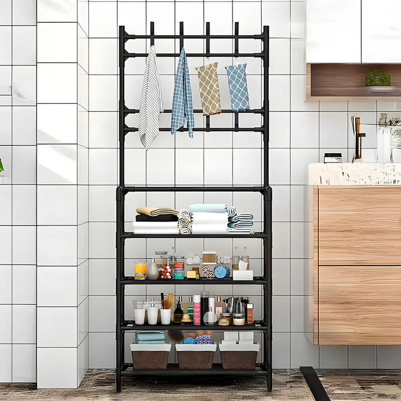 Sapateira Organizadora Com Ganchos 4 Prateleiras