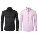 Kit 02 Camisa Social Versátil Anti-Odor Anti-Amassado - Slim Fit