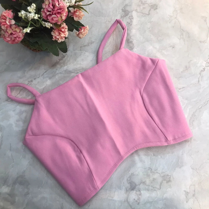 Cropped Gringa with detail in the middle and ties at the back Fashion 2023 111