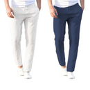 Kit 02 Calça de Linho / Algodão - Pardal