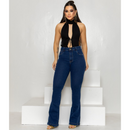 Calça Lipo Slim Flare – Feminina Jeans Escuro