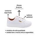 Tênis Branco Feminino Sola Alta Sapatênis Casual Original